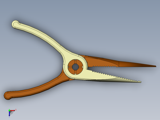 45度高品质弯嘴钳俯视缩略图