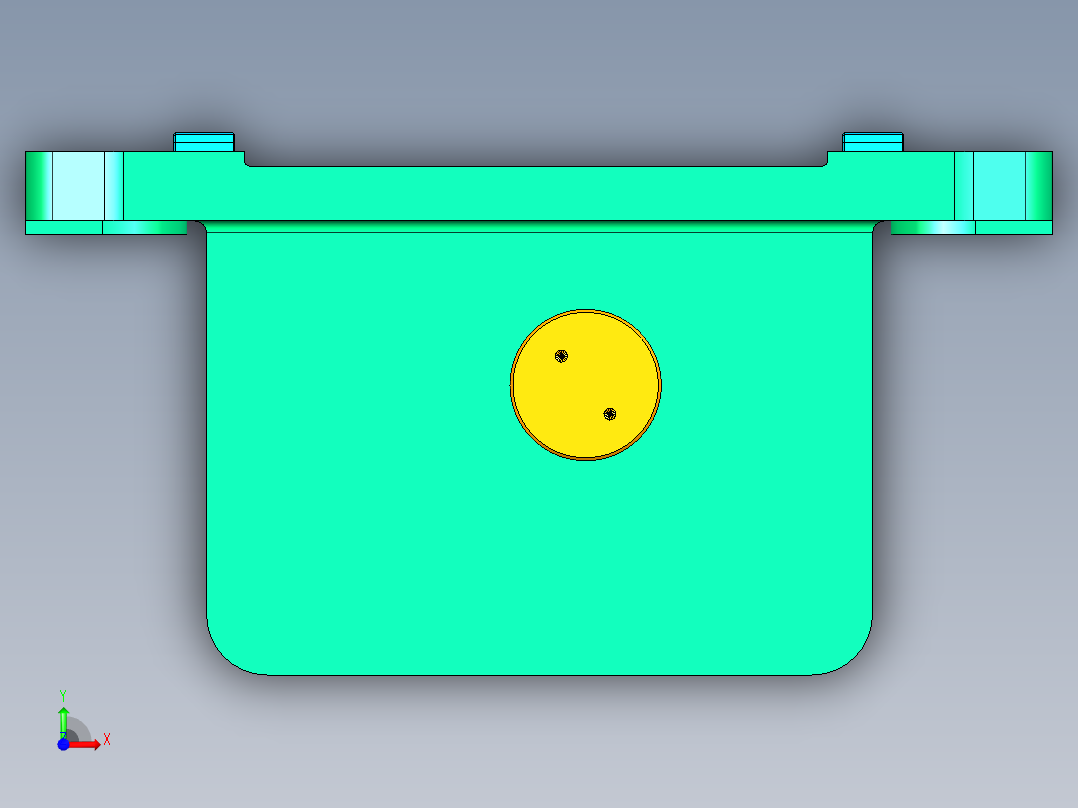 摇杆钻孔液压夹具前视图