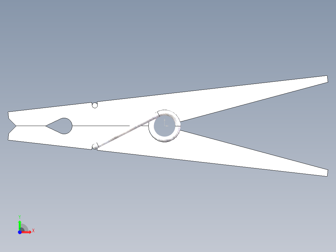 扭簧木夹前视图