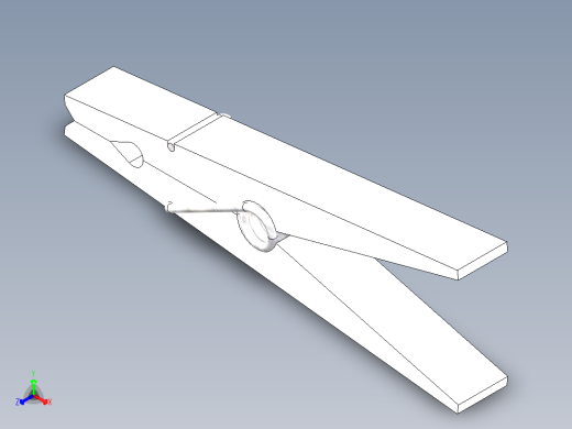 扭簧木夹正等轴测缩略图