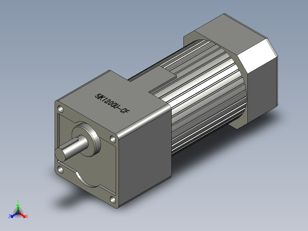 减速电机5IK120GU-CF台力07-15主视图