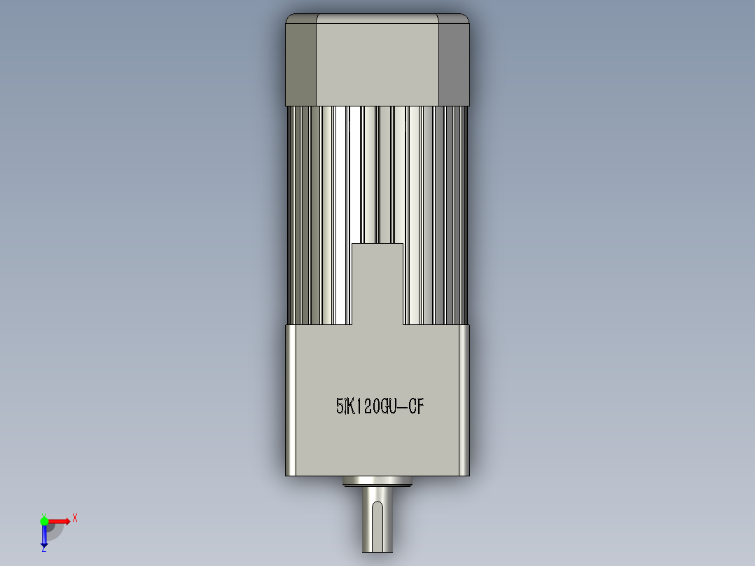 减速电机5IK120GU-CF台力07-15俯视图