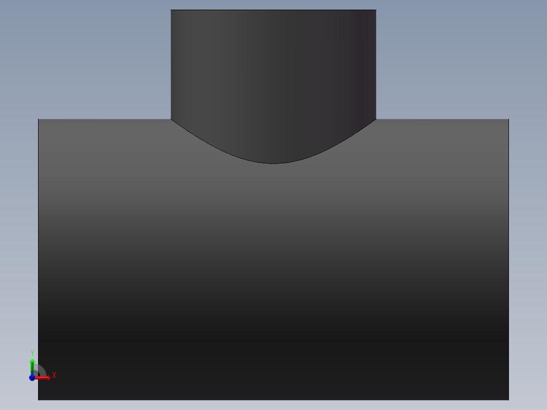 RTee_DN80_50_U-PVC前视图