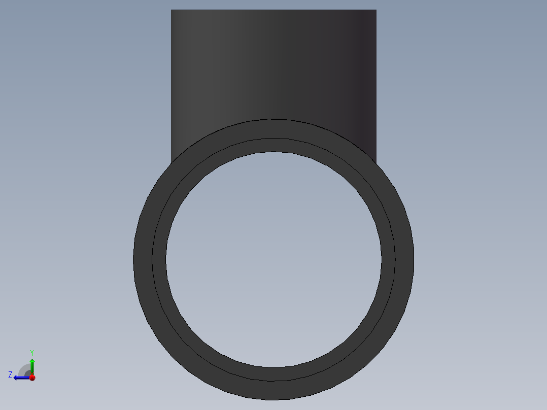 RTee_DN80_50_U-PVC右视图