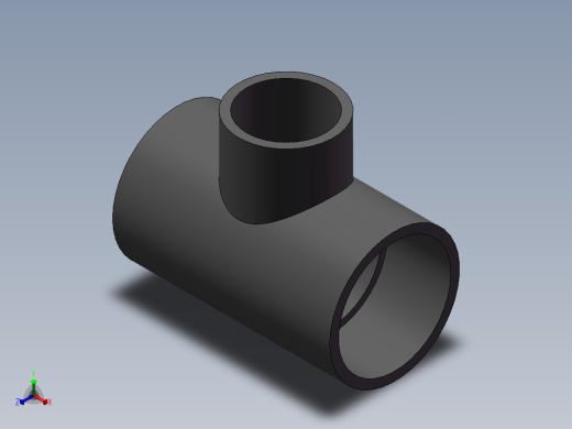 RTee_DN80_50_U-PVC正等轴测缩略图