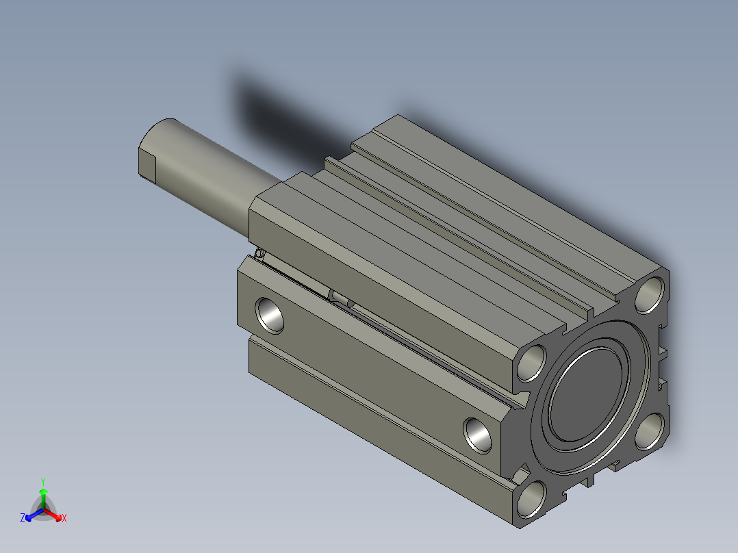 Y-亚德客气缸--ACQ40x50S(0)+(CS1-G-1)主视图
