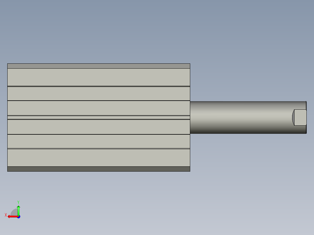 Y-亚德客气缸--ACQ40x50S(0)+(CS1-G-1)后视图