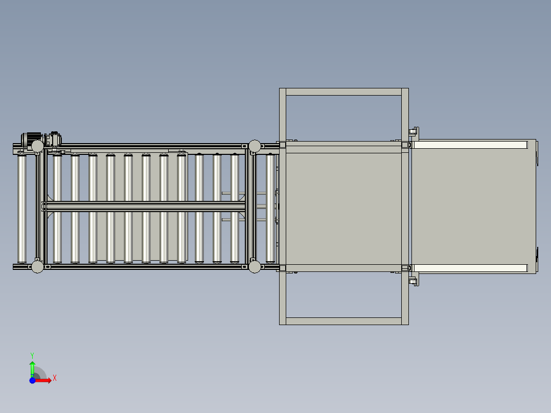 电机线升降供料机构DLDAM前视图