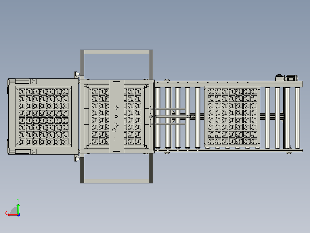 电机线升降供料机构DLDAM后视图