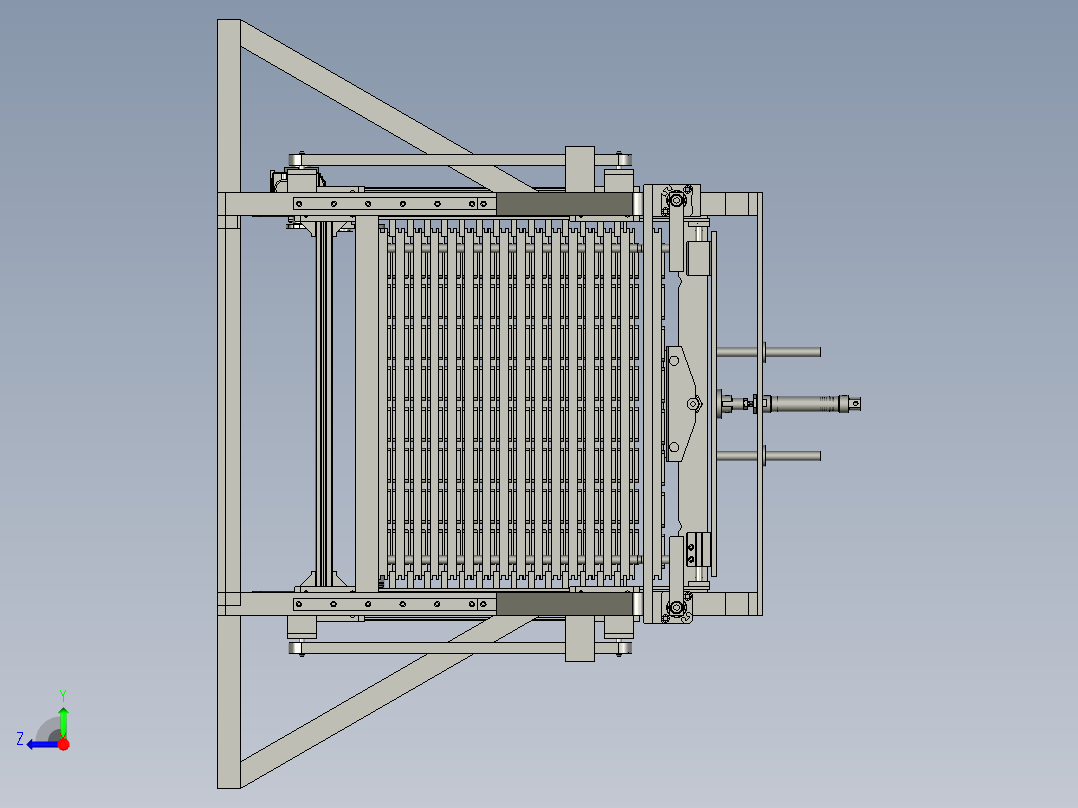 电机线升降供料机构DLDAM右视图