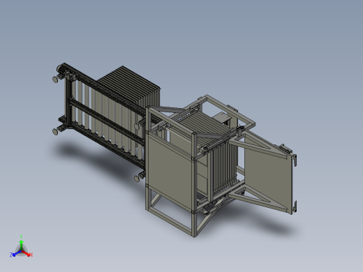 电机线升降供料机构DLDAM正等轴测缩略图
