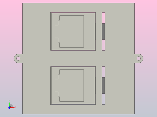 布线板插入件RJ45前视缩略图