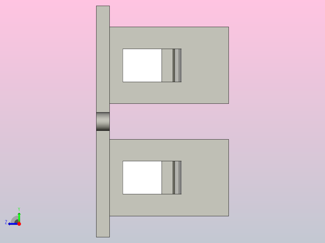 布线板插入件RJ45右视图