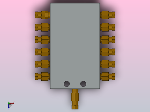 CV型单一循环分配器[CV-12 6 6]俯视缩略图