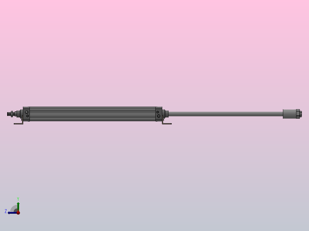 SEJ双轴复动行程可调型气缸SEJ 50×500-50-S右视图