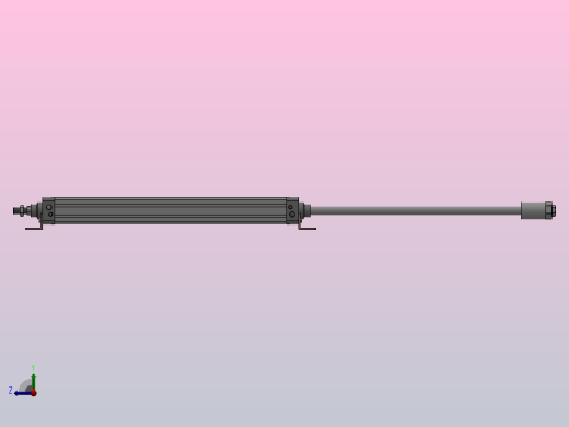 SEJ双轴复动行程可调型气缸SEJ 50×500-50-S右视缩略图