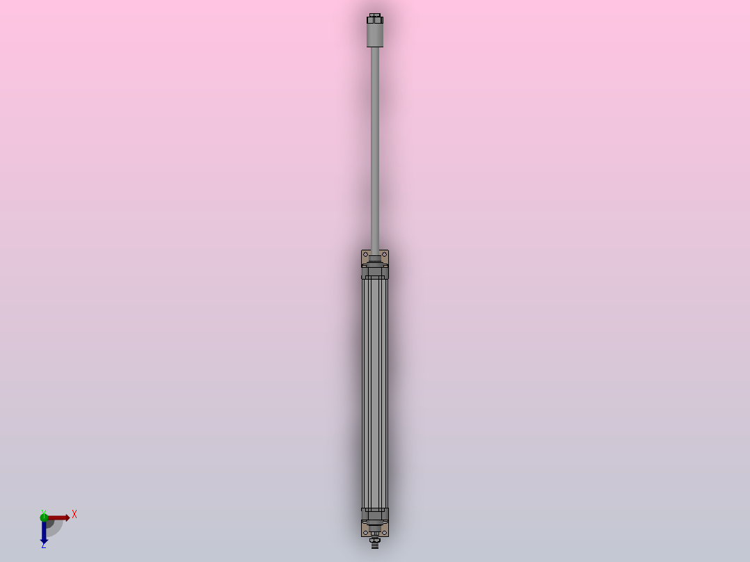 SEJ双轴复动行程可调型气缸SEJ 50×500-50-S俯视图