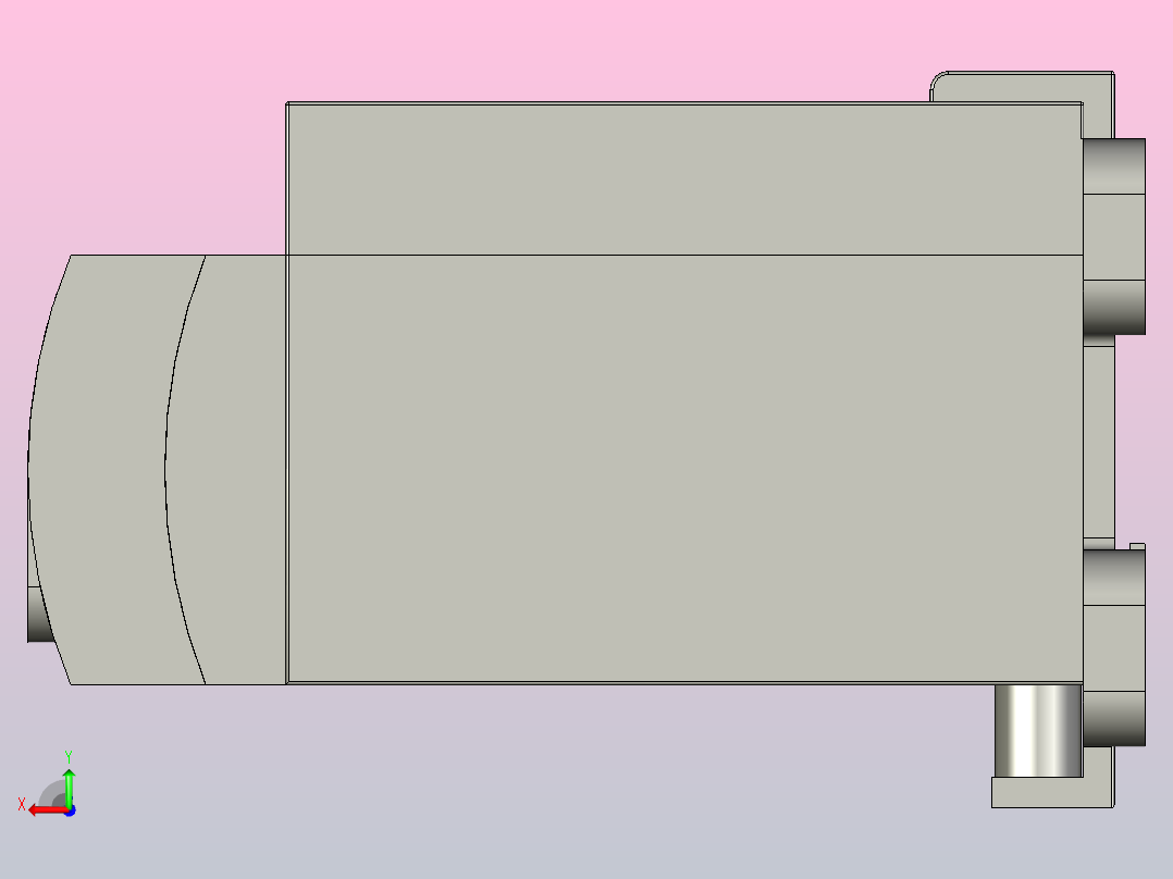 TX130-CS系列加热器[TX130-CS-1200W-90]后视图