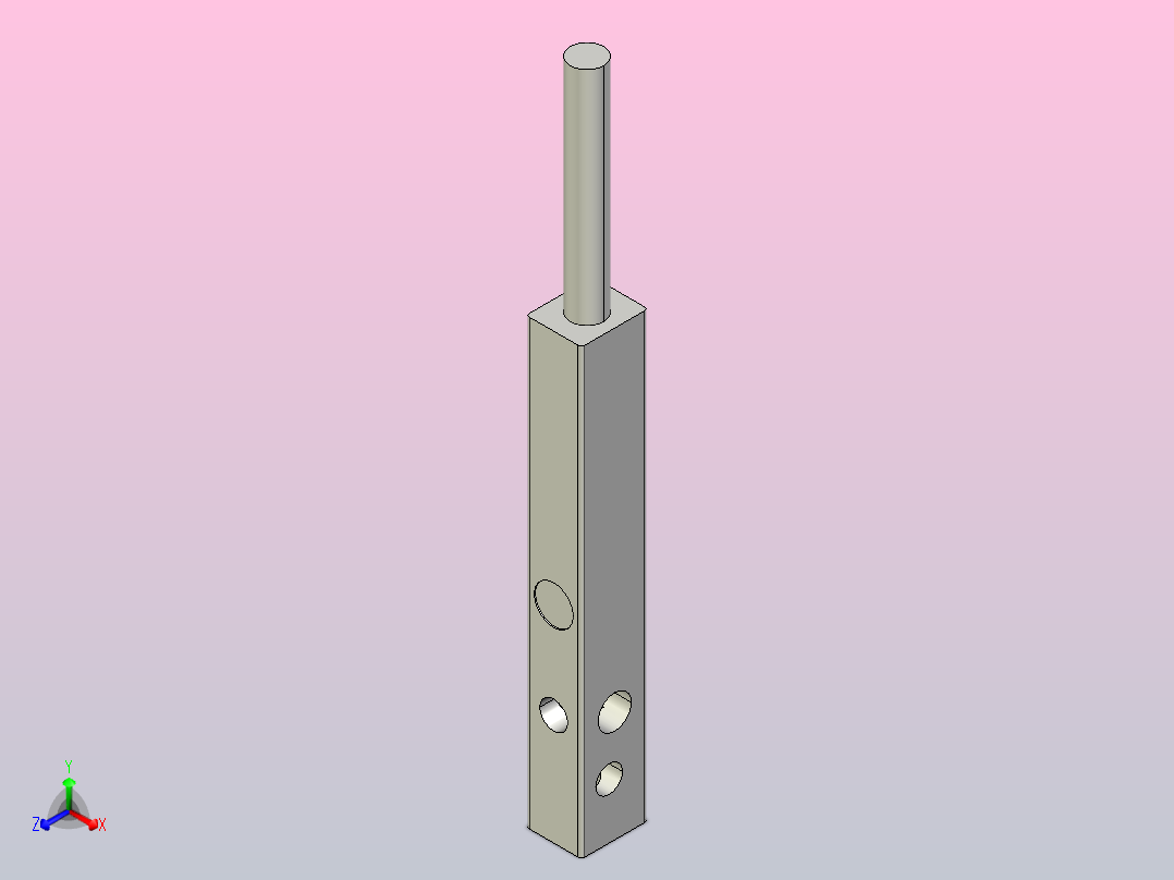接近开关 KLE 6 系列 60X60-1个常开开关_接近开关 KLE 6 系列 60X60-1个常开开关正等轴测图