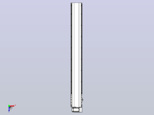 皮带直线轴半封闭可选导轨TPA-HNB-202D-140-L1500-RU-C-P75-N3俯视缩略图