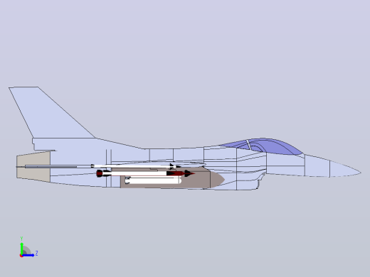 F-16战斗机猎鹰左视缩略图