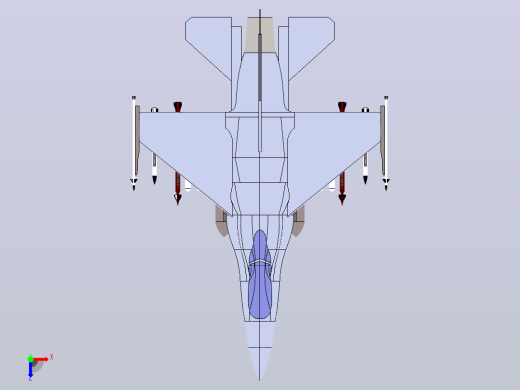 F-16战斗机猎鹰俯视缩略图