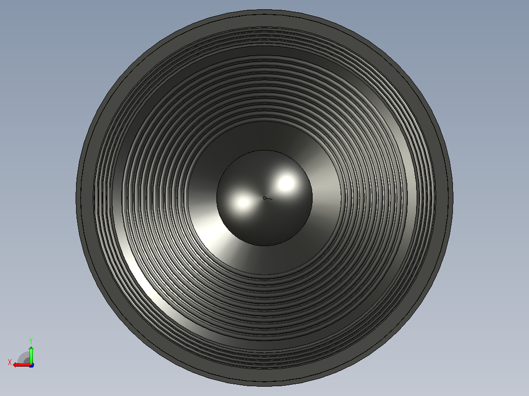 “JBL 2205 扬声器后视图