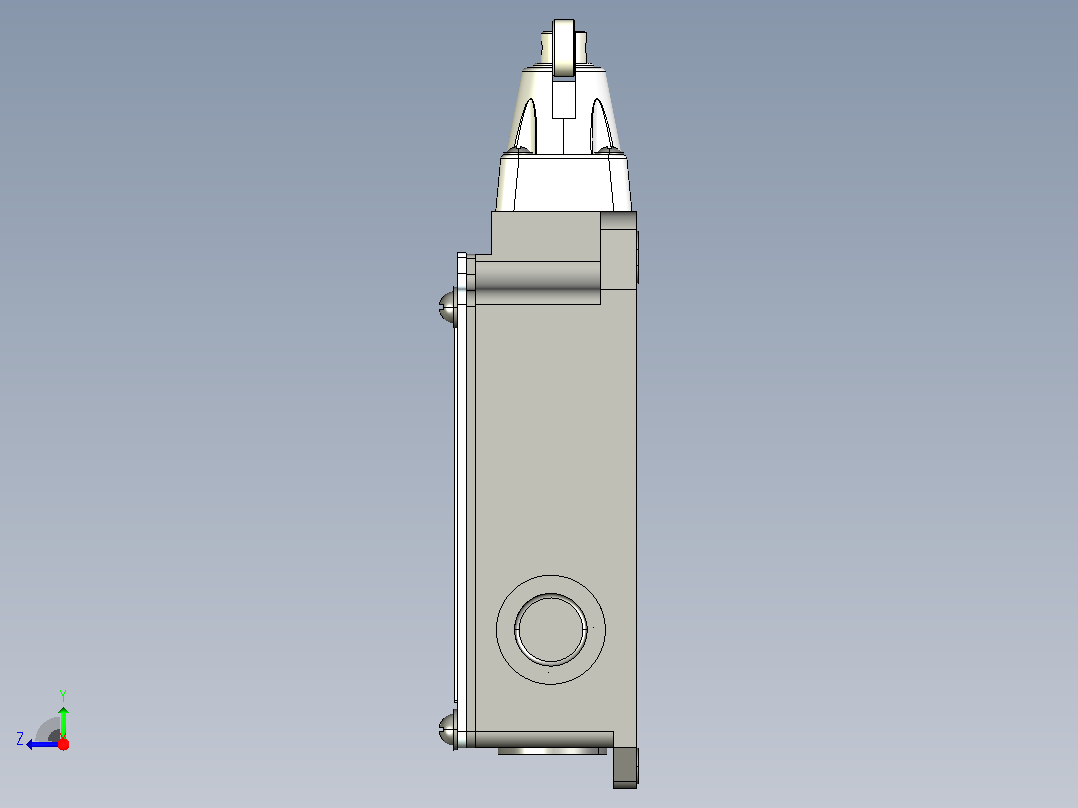 YBLX-P1_404_1D行程开关三维模型202109右视图