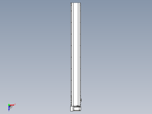 皮带直线轴半封闭可选导轨TPA-HNB-175D-140-L1500-LU-C-P75-N3俯视缩略图