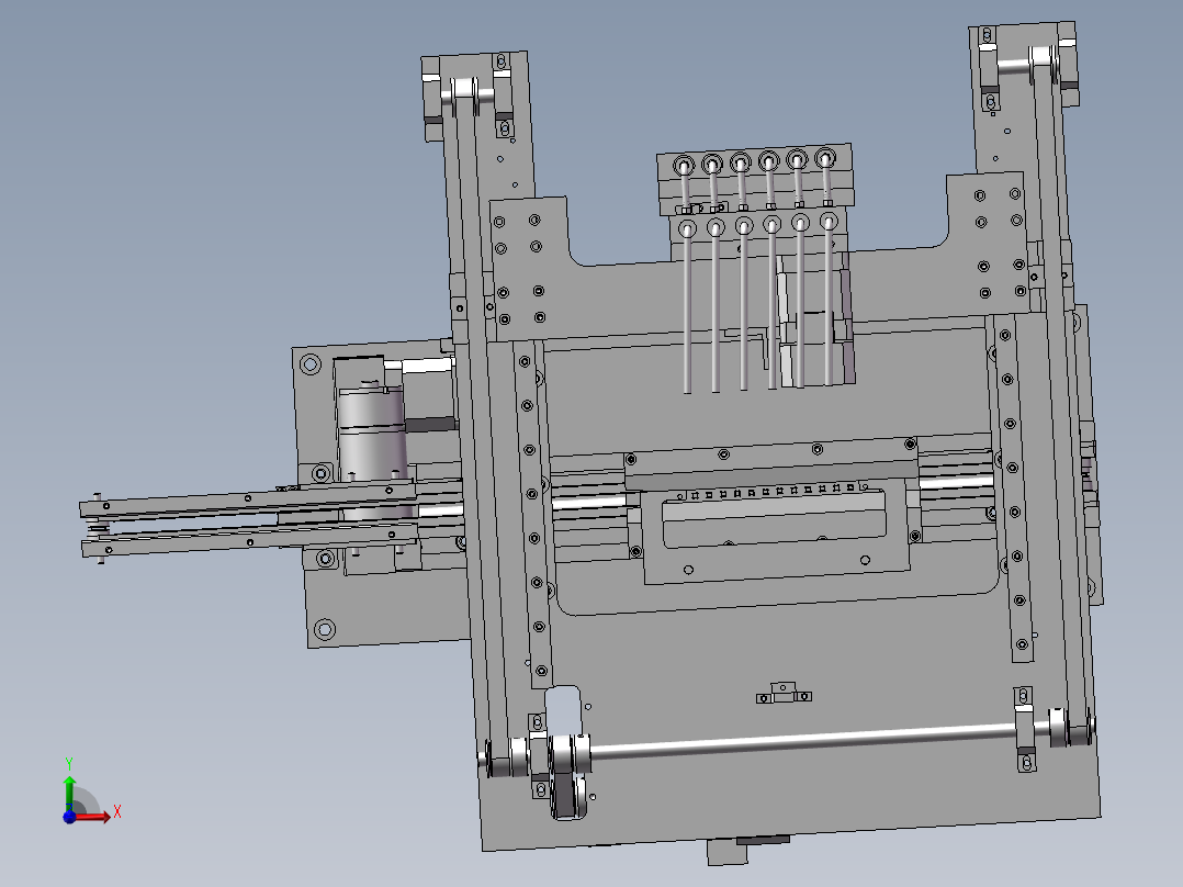 定位设备工装前视图