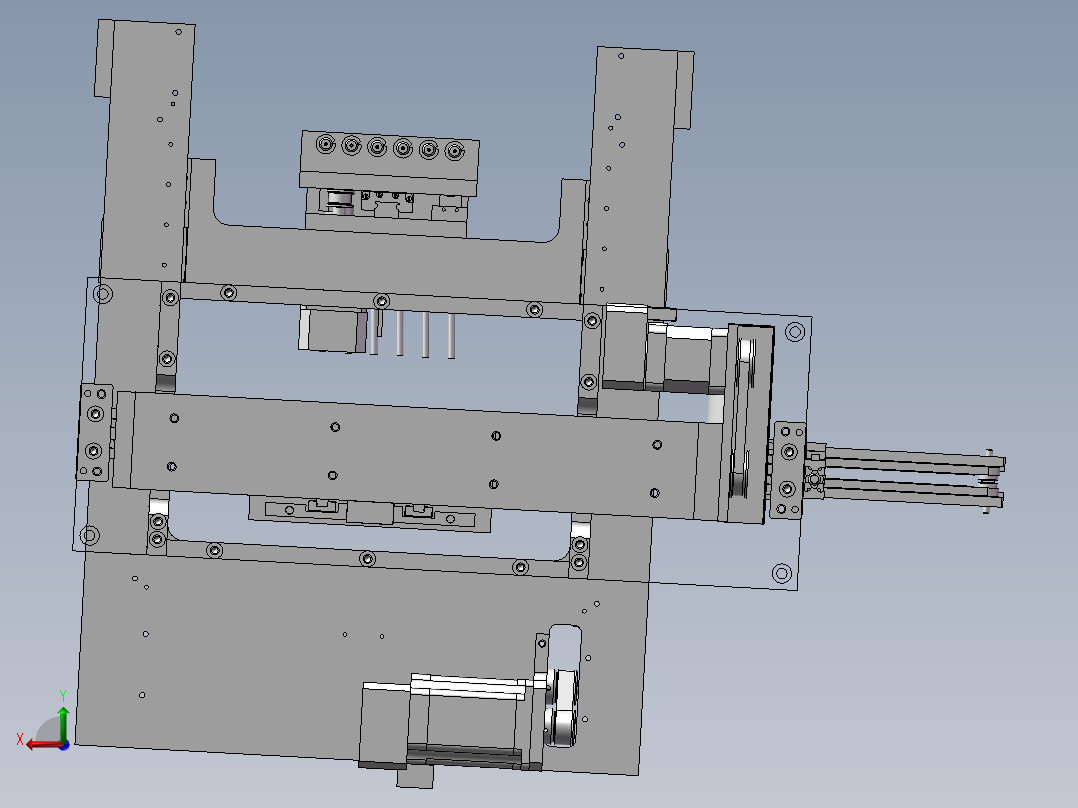 定位设备工装后视图