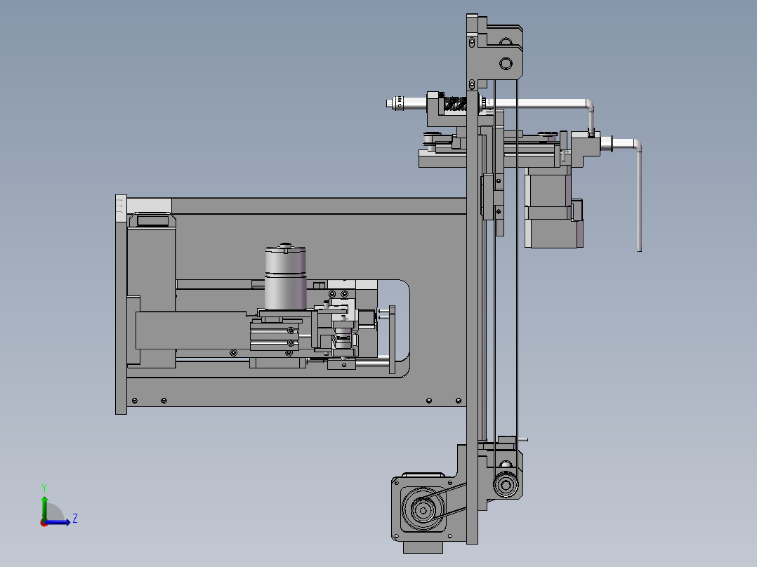 定位设备工装左视图