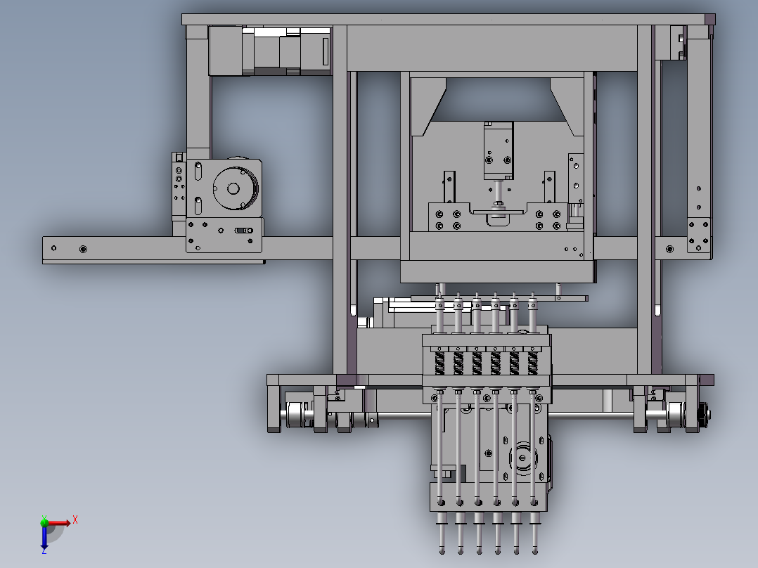 定位设备工装俯视图