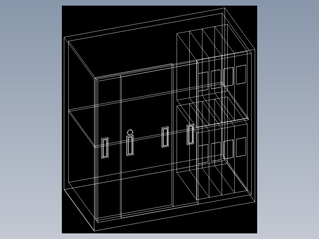 室内家具及植物的维模型十二-B081