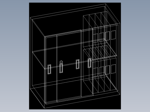 室内家具及植物的维模型十二-B081