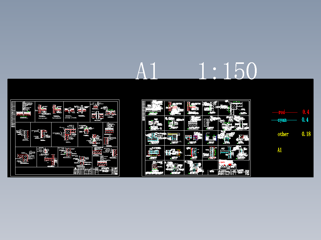 比较全的屋面、卫生间厨房、阳台防水节点大样构造详图cad图纸