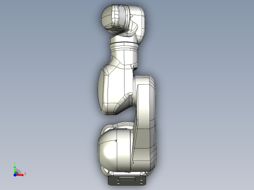 Kawasaki MC004 4kg机械臂模型3D图纸 STP格式前视缩略图