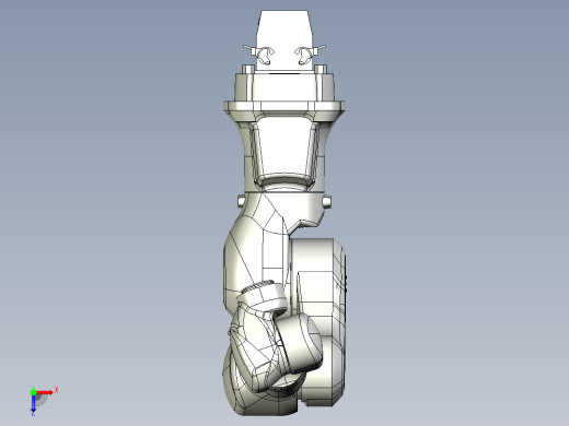Kawasaki MC004 4kg机械臂模型3D图纸 STP格式俯视缩略图