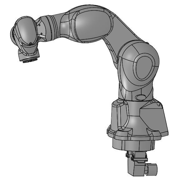 Kawasaki MC004 4kg机械臂模型3D图纸 STP格式