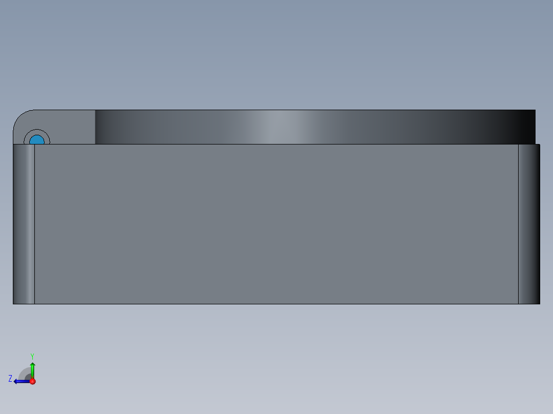 一维转台模型右视图