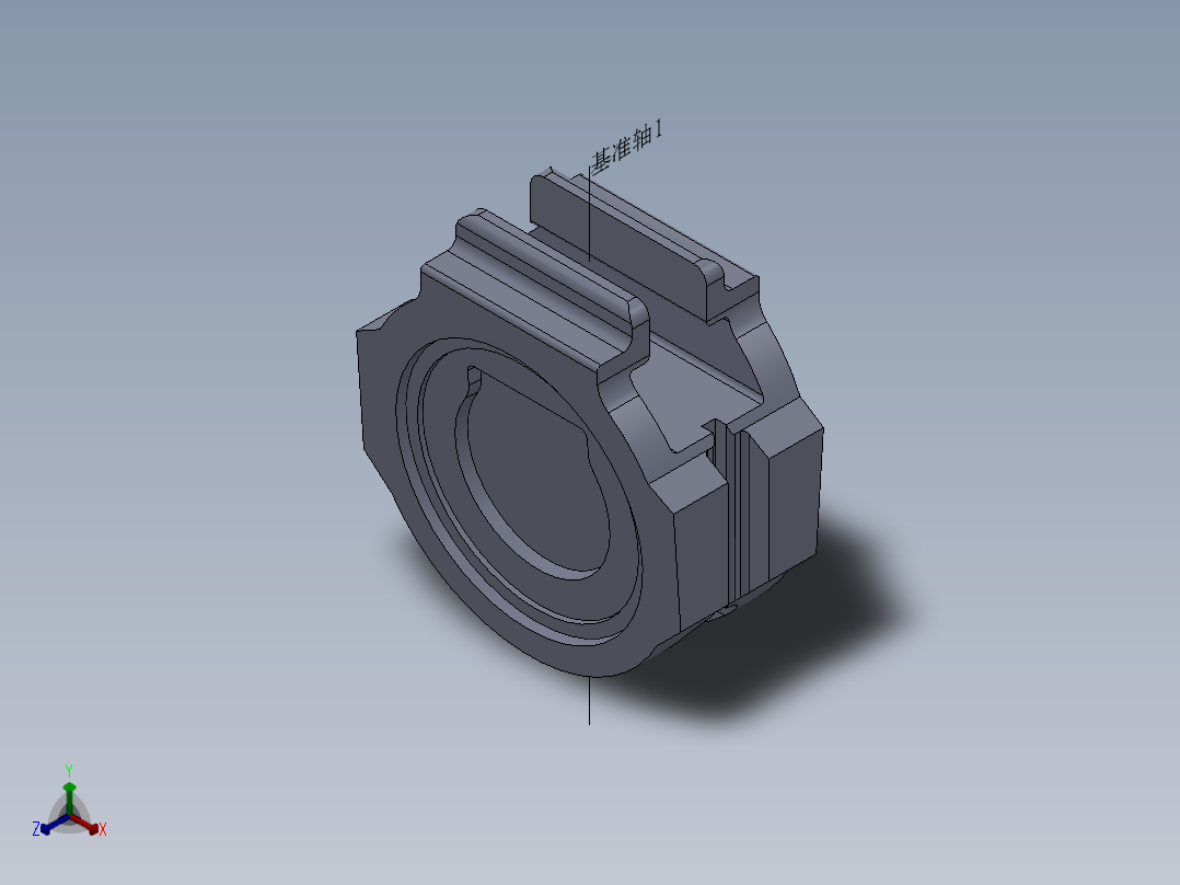 闸板正等轴测图