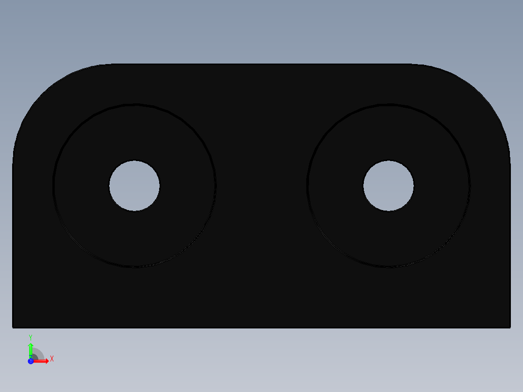 电池固定器设计图纸前视图