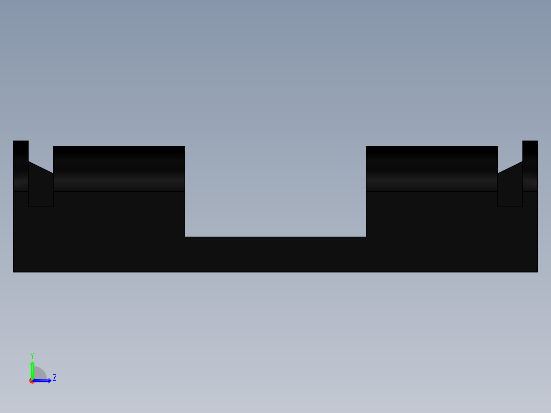电池固定器设计图纸左视图