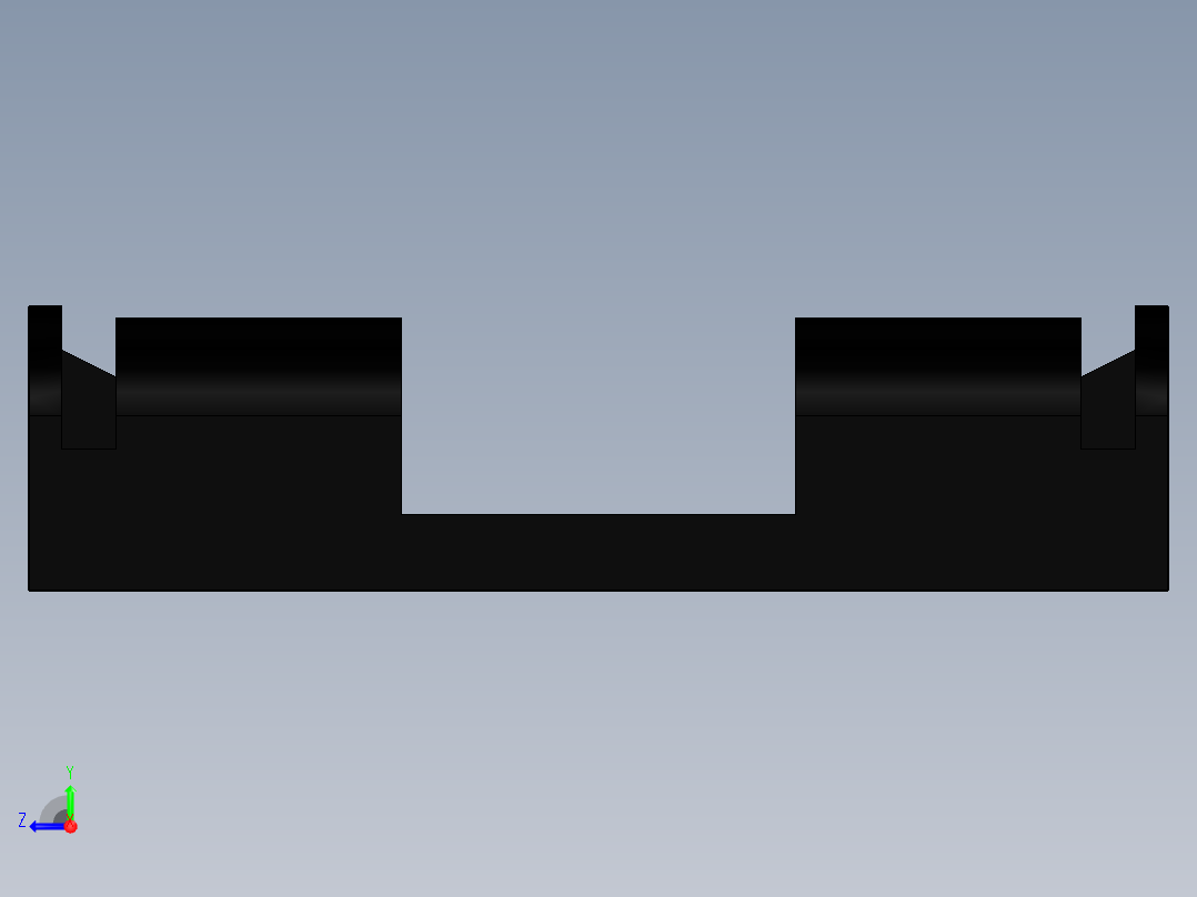 电池固定器设计图纸右视图