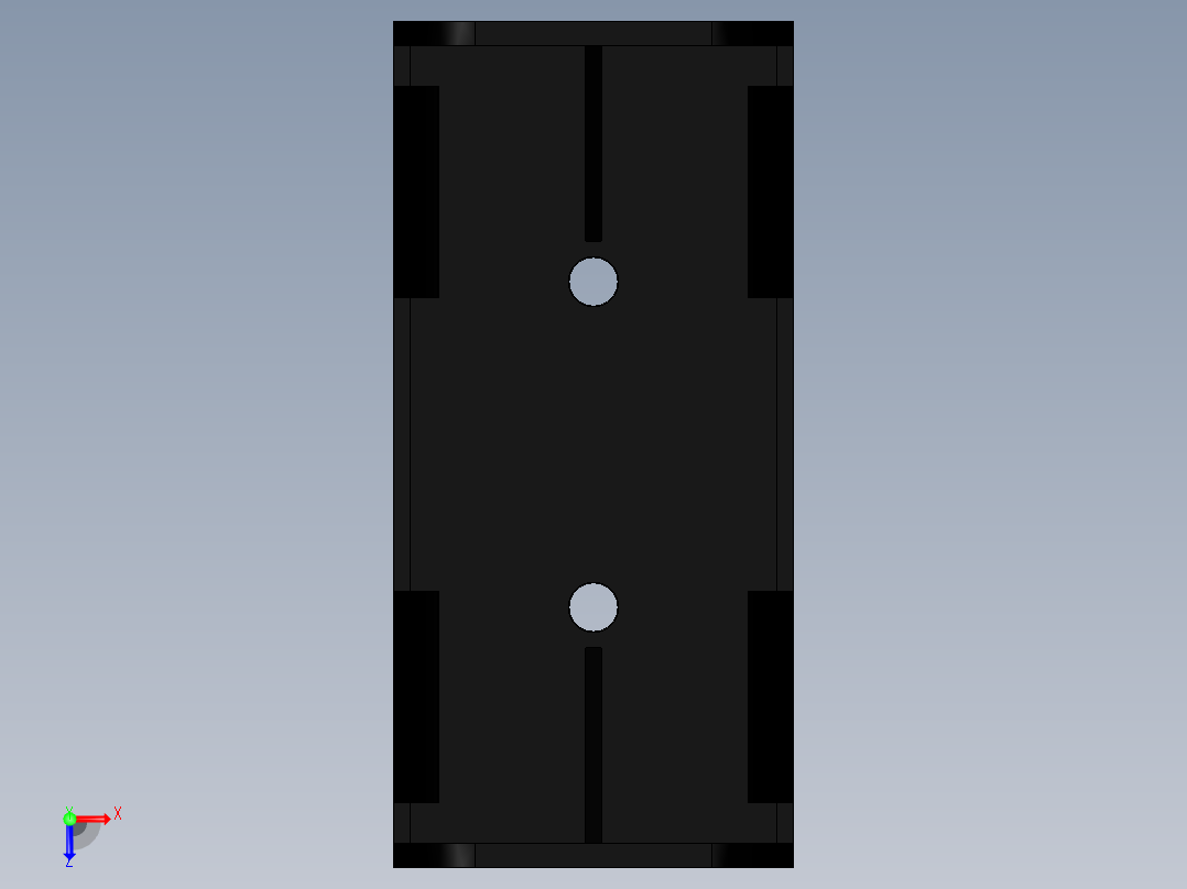 电池固定器设计图纸俯视图