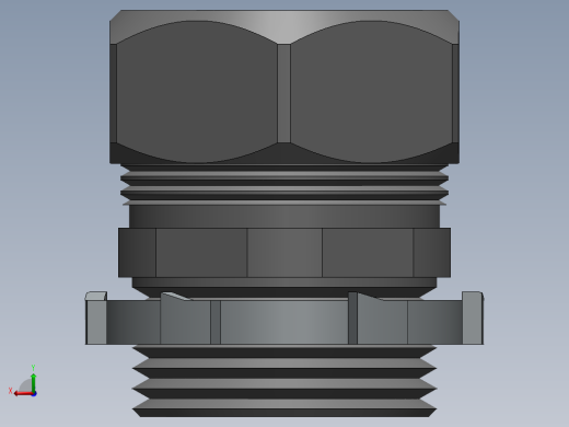 solidworks钢丝绳扣3D模型后视缩略图