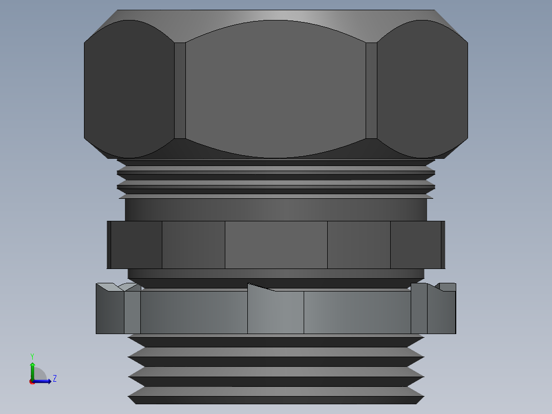 solidworks钢丝绳扣3D模型左视图