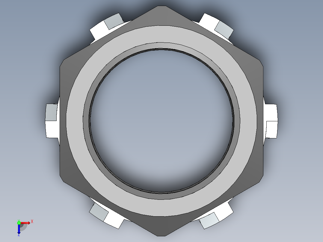 solidworks钢丝绳扣3D模型俯视图
