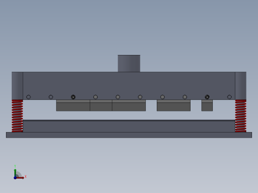 SOLIDWORKS 折弯机框前视缩略图