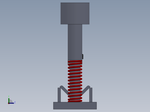 SOLIDWORKS 折弯机框左视缩略图